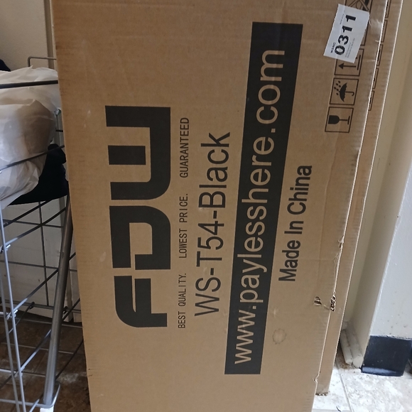 WS-T54-BlackThis 4-shelf wire shelving unit from Dkeli is perfect for storing - Picture 2 of 5